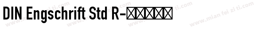 DIN Engschrift Std R字体转换